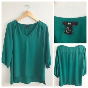 Green Flowy Top